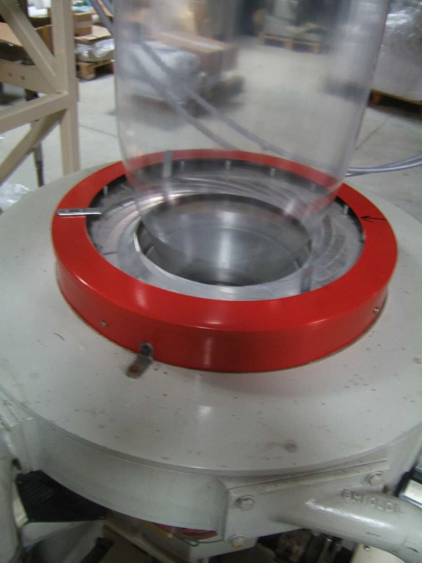 Détail du film pendant le gonflage. Halle technologique du CRITT Polymères.